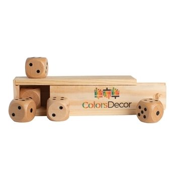 150 Promotional Wooden Dice in Box - Natural Wood