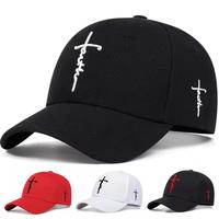 Fashion Faith Embroidery Baseball Cap Men Women Spring Summer Sun Hat Unisex Hip Hop Trucker Caps with Snapback Closure