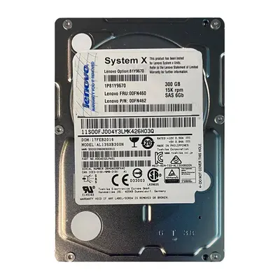 00FN462 IBM 300GB 6Gb/s SAS 15000 2.5-Inch Hard Drive