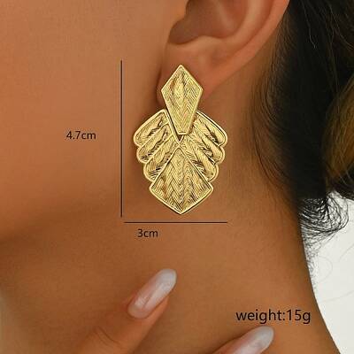 Elegant Stainless Steel Stud Earrings