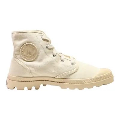 PALLADIUM High Top Trainers Beige Canvas Womens UK 6