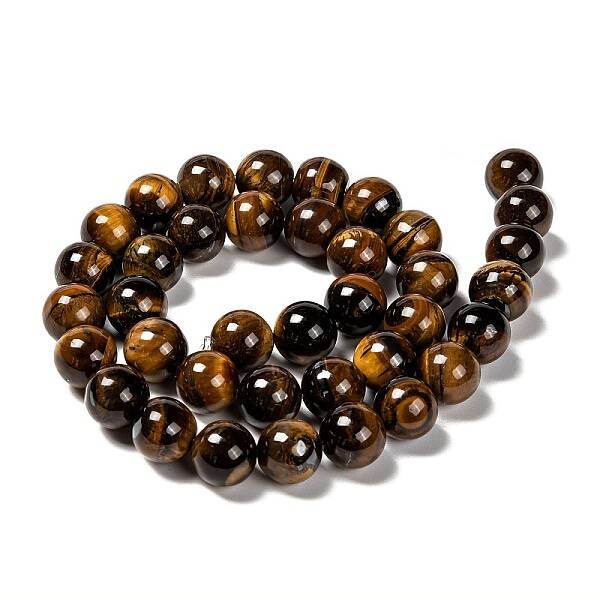 Natural Grade AB Tiger Eye Round Beads Strands