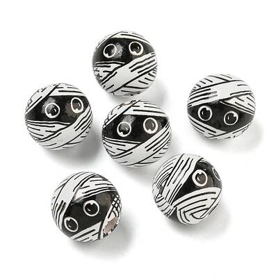 Halloween Series Wood European Beads