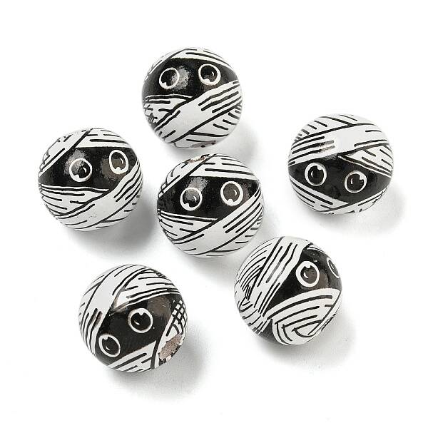Halloween Series Wood European Beads