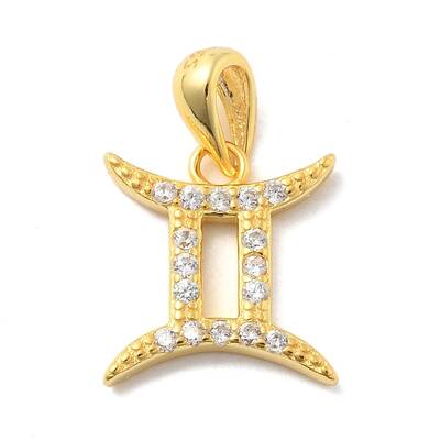925 Sterling Sliver Micro Pave Clear Cubic Zirconia Pendants