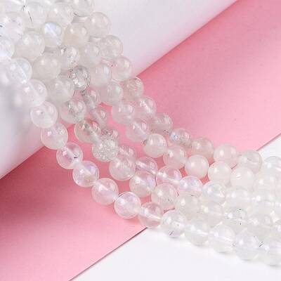 Natural Rainbow Moonstone Beads Strands