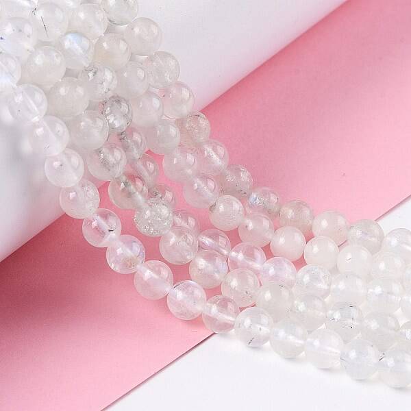 Natural Rainbow Moonstone Beads Strands