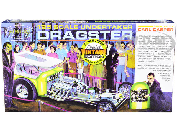 Skill 2 Model Kit Undertaker Dragster by Carl Casper 1/25 Scale Model by Polar Lights