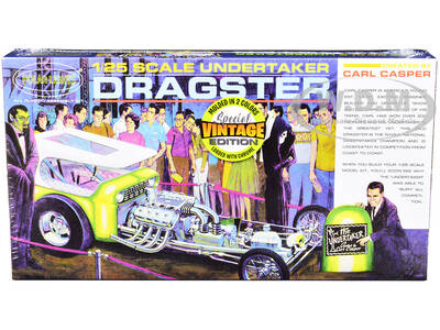Skill 2 Model Kit Undertaker Dragster by Carl Casper 1/25 Scale Model by Polar Lights