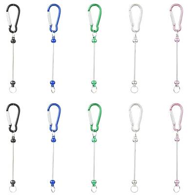10Pcs 5 Colors Aluminum Climbing Carabiners