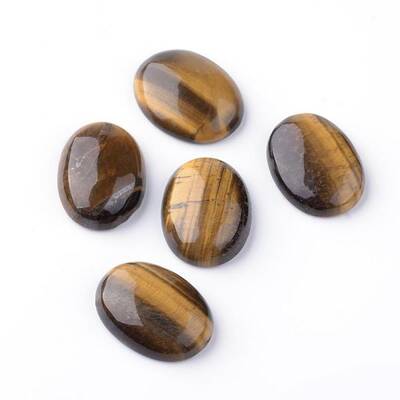 Natural Yellow Tiger Eye Cabochons
