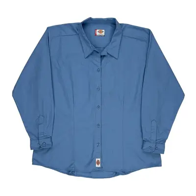Workwear Dickies Shirt - Large Blue Polyester Blend | Size: large
