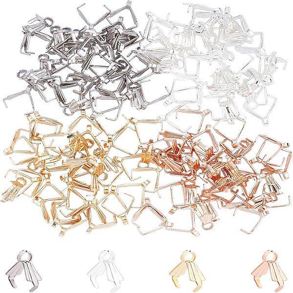 160Pcs 4 Colors 304 Stainless Steel Ice Pick Pinch Bails