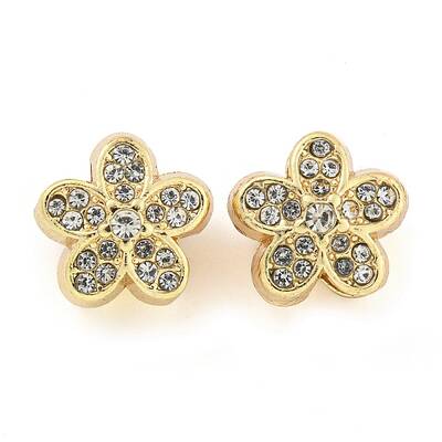 Rack Plating Alloy Rhinestone European Beads