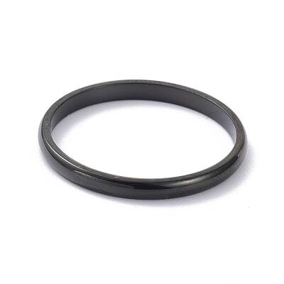 2mm Polished Plain Dome Finger Ring for Girl Women