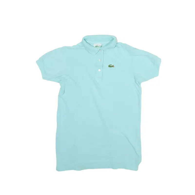 LACOSTE Polo Shirt Blue Short Sleeve Girls M