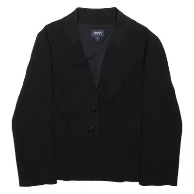 ARMANI JEANS Womens Blazer Coat Black Viscose M