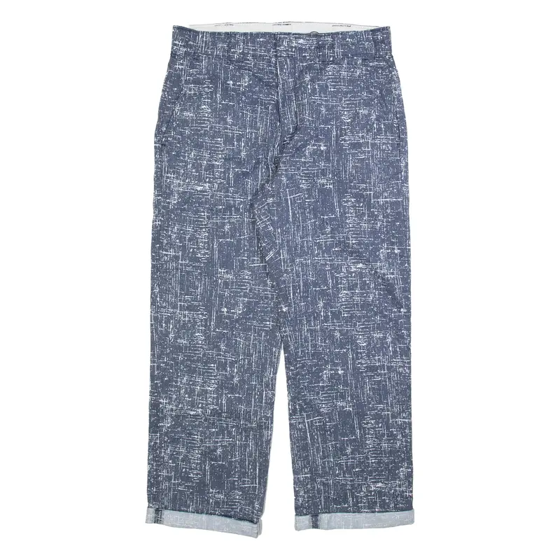 DICKIES Mens Trousers Blue Regular Straight W32 L27