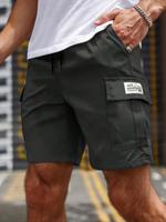 Men's Solid Color Flap Pocket Cargo Shorts, Regular Fit Casual Fashion Comfy Shorts for Summer, Men's Bottoms for Daily Wear