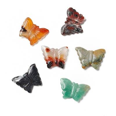 Natural Mixed Gemstone & Agate Beads
