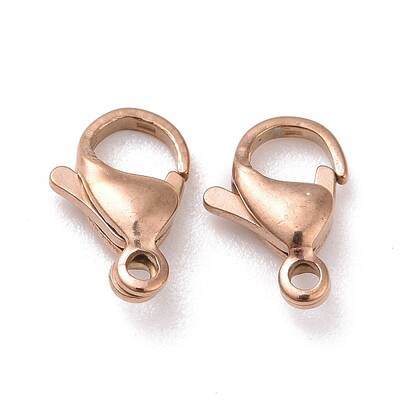 Ion Plating(IP) 304 Stainless Steel Lobster Claw Clasps