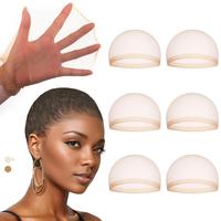 24 Pcs HD Wig Cap for Women Invisible and Breathable Caps for Lace Front Wigs High-Elastic Stretchy Sheer Nylon Wig Caps Natu...