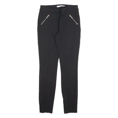 TOMMY HILFIGER Womens Trousers Black Slim Skinny Viscose W26 L28