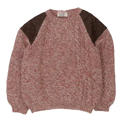 Laura Biagiotti Jumper - Large Red Wool | Size: large