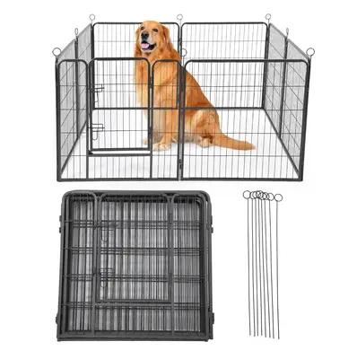 Garvee Outdoor Dog Playpen, 40H Heavy Duty Metal Pet Exercise Pen, Metal Dog Fence with Gate, Pet Fence for Large/Small Dogs...
