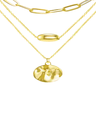 18K Gold Layering Necklace
