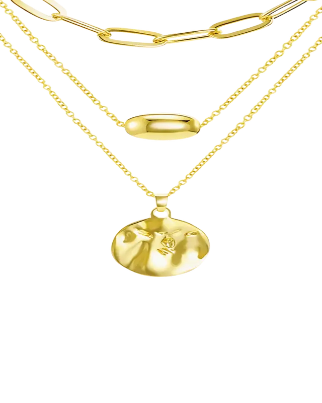 18K Gold Layering Necklace