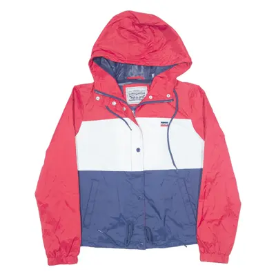 LEVI'S Coach Jacket Red Colourblock Womens S