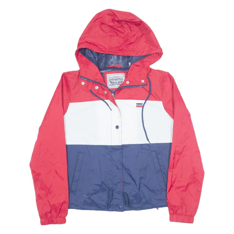 LEVI'S Coach Jacket Red Colourblock Womens S