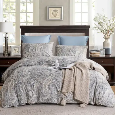 Floral Pattern Bedding Set, Including 1 Count Duvet Cover & 2 Counts Pillowcase Without Filler
