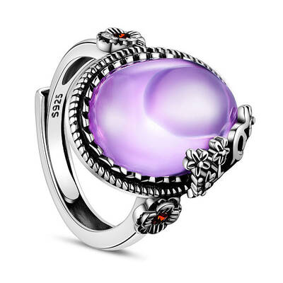 Adjustable 925 Sterling Silver Finger Ring