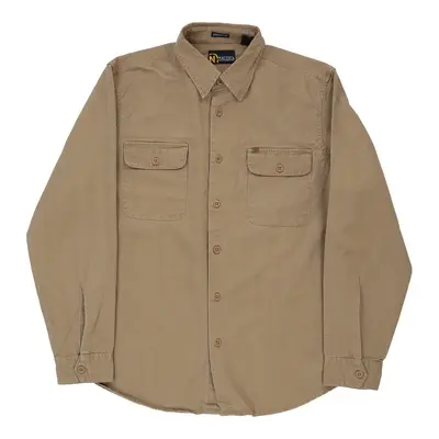Nautica Shirt - Large Beige Cotton