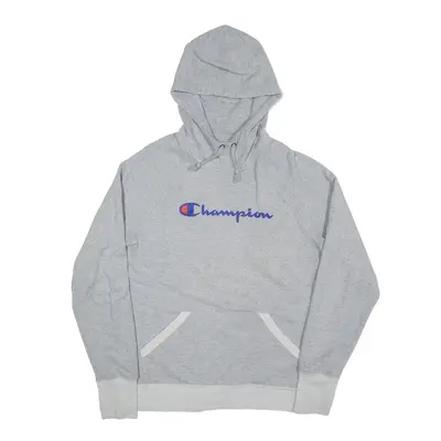 CHAMPION Hoodie Grey Pullover Mens S