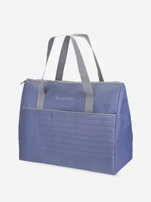 Quilted Weekender Cooler | Color: Blue