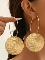 Fashionable Round Shaped Hoop Earrings, Fashion Jewelry for Party, Daily Clothing Decor, Trendy All-match & Exquisite Jewelry...