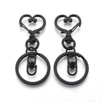 Iron Heart Split Key Rings