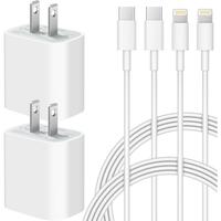 For iPhone Charger, 20W USB C Charger Block With 10Ft/6Ft USB C to Lightning Cord Fast Charger Block C Chargers for iPhone 14...