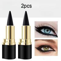 2pcs Black Gel Eyeliner Pencil Set,Eye LinerWaterproof Smudge Proof, Cat Eye MakeupStencil, eye makeup Lipliner Gift eyeliner...