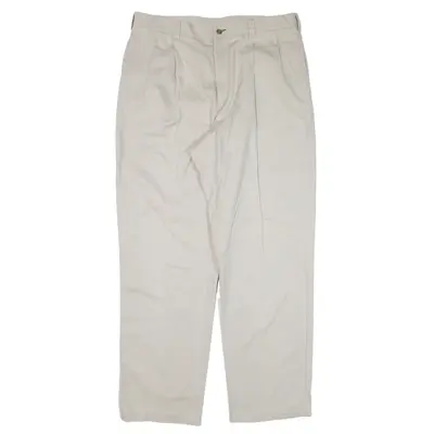 TOMMY HILFIGER Chino Trousers Beige Relaxed Tapered Mens W38 L34