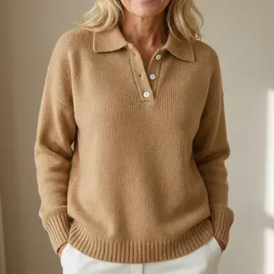 Olivia | Soft Knit Sweater with Collar
