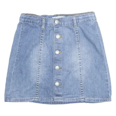 LEVI'S Girls Mini Skirt Blue Short 14Y