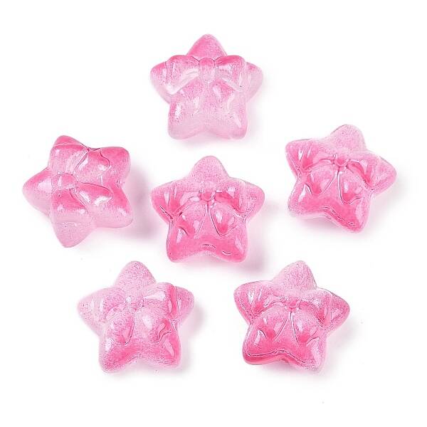 Transparent Spray Paint Glass Beads