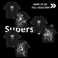Superstyle Limited Spidey Man Superhero Comic Double Printed Oversize Lightweight Acid Washed Tee, TV Show Graphic Tee, Gift ...