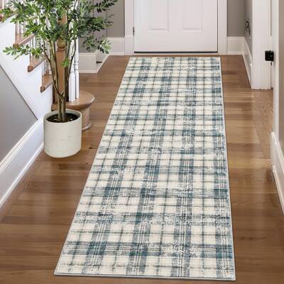 Garvee Washable Runner Rugs 2x6 Rug Runner Modern Non Slip Kitchen Rugs Indoor Entryway Rug Farmhouse Soft Bath Mat Stain Res...
