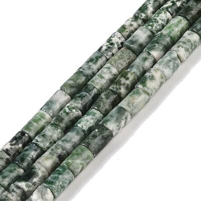 Natural Green Spot Jasper Beads Strands
