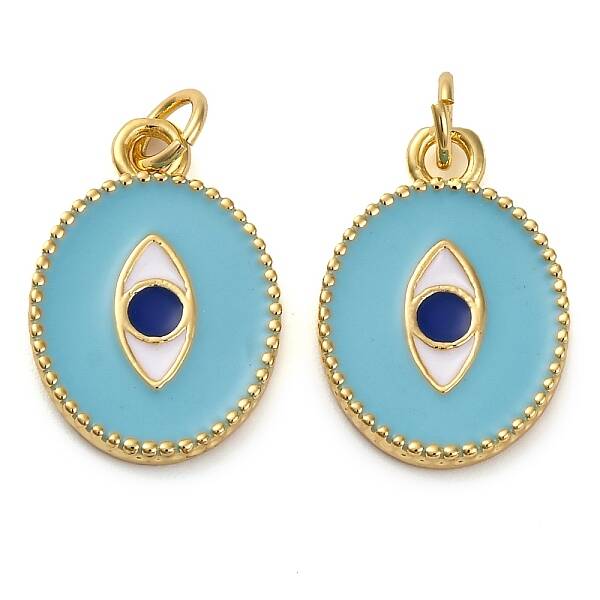Brass Enamel Pendants